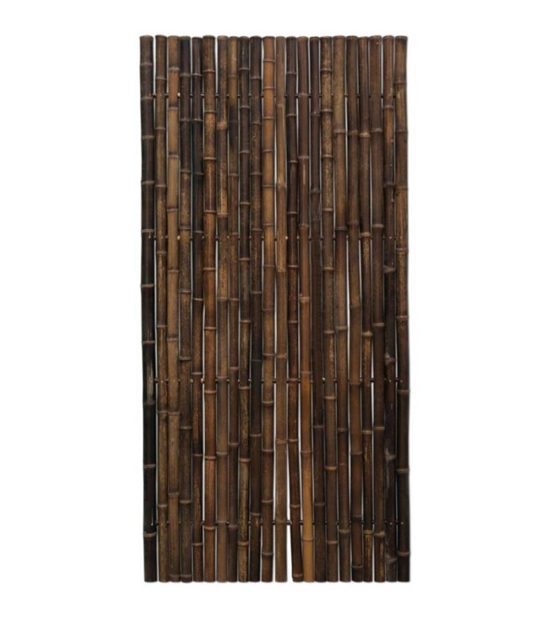 Bamboe schutting zwart 90 x 180 cm x 35-45 mm